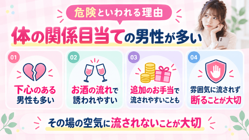 体の関係目当て