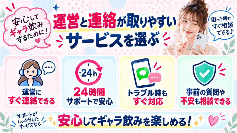運営と連絡が取りやすい