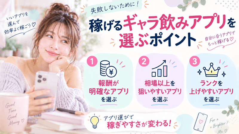 アプリを選ぶポイント
